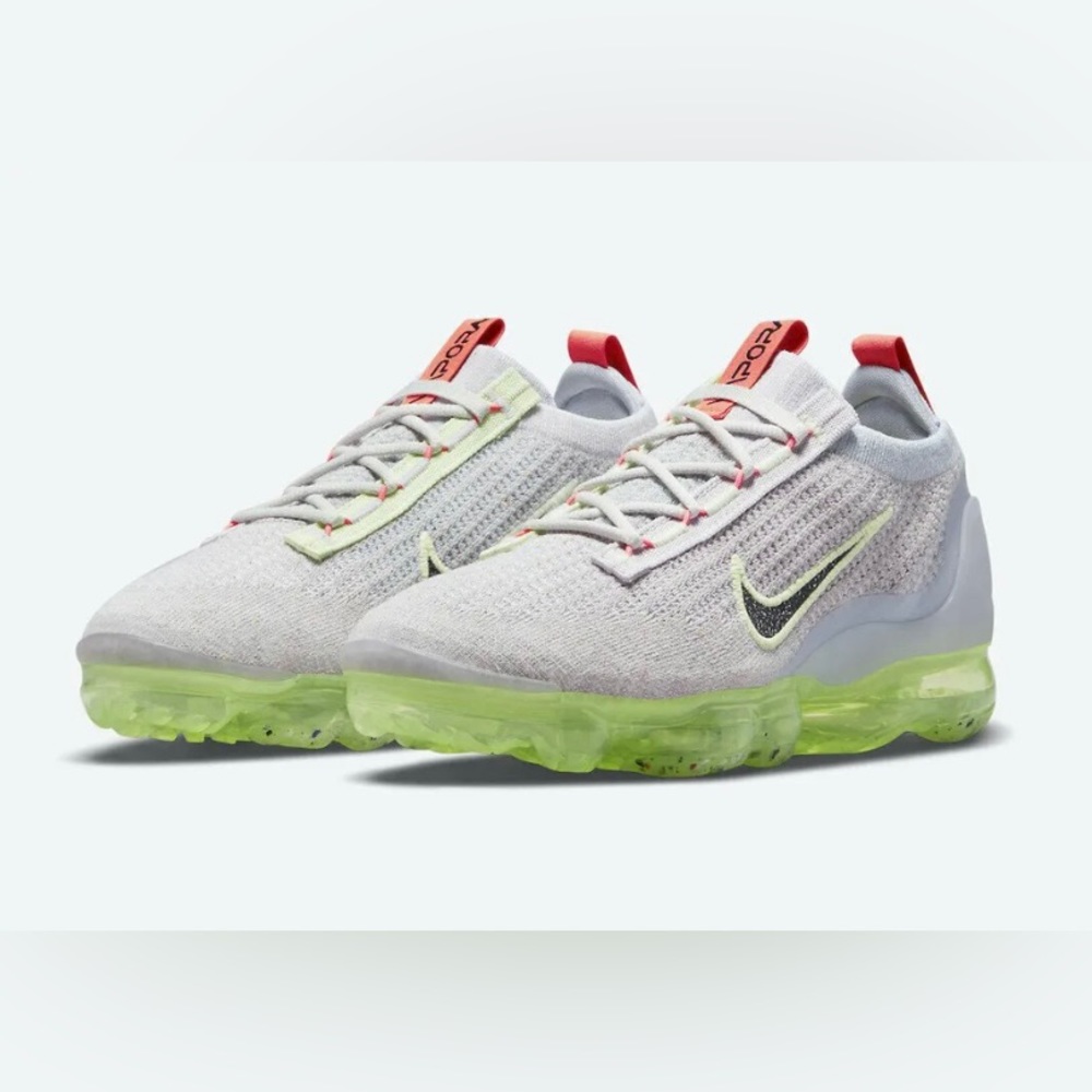 Wmns Air VaporMax 2021 Flyknit 'Light Bone Lime Ice'